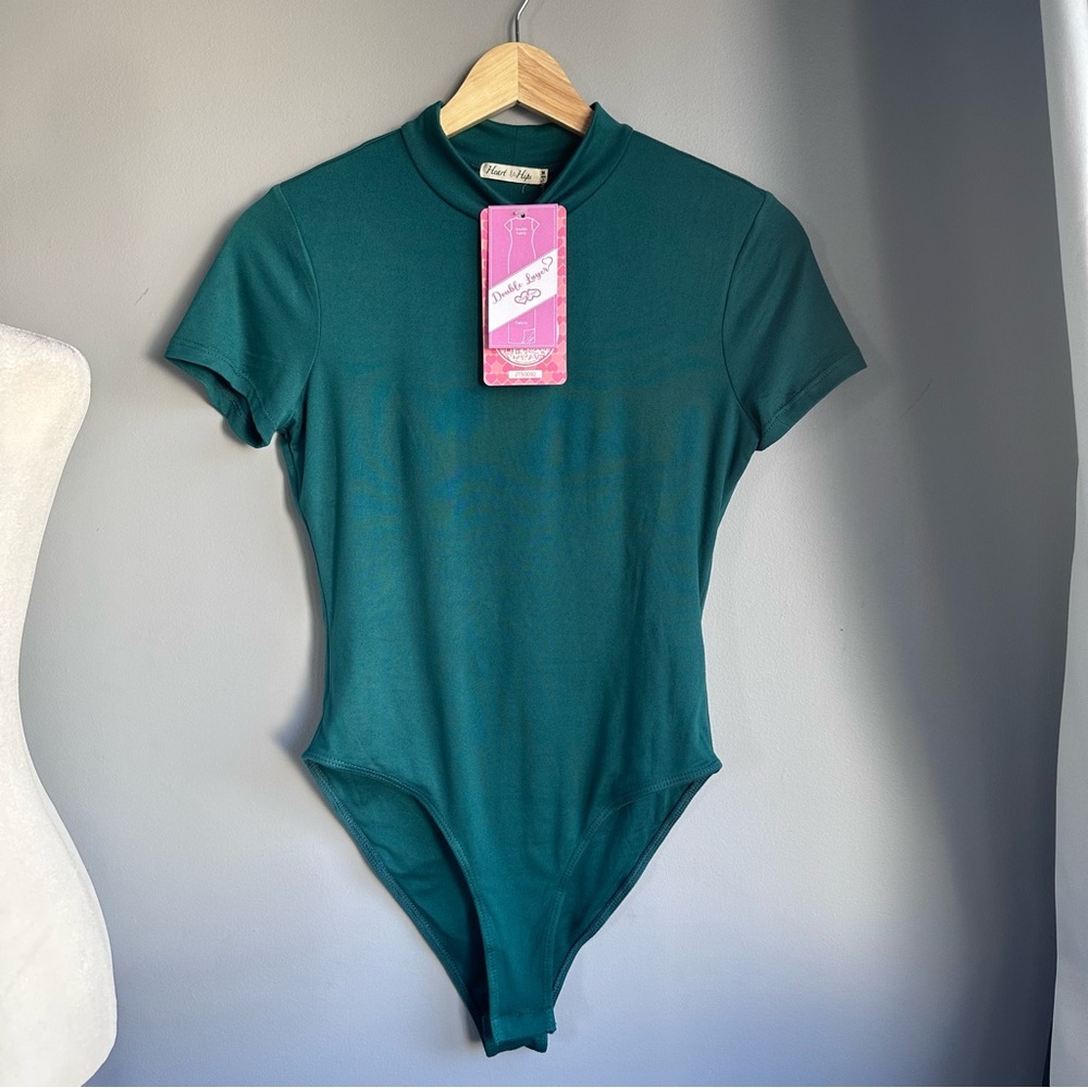 Olive Green Short Sleeve Bodysuit 🫒